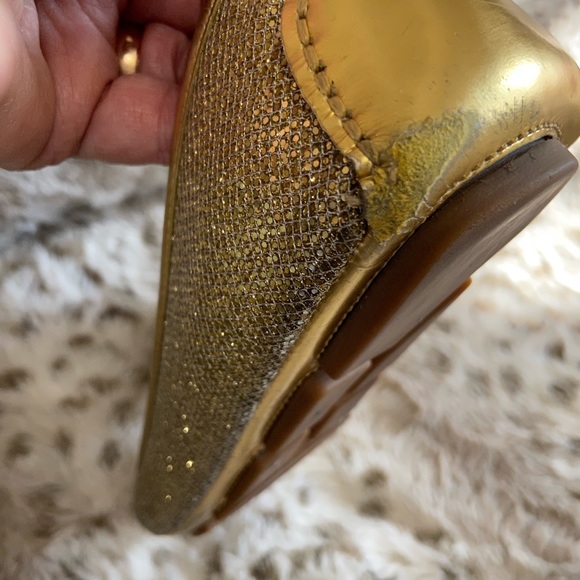 MICHAEL Michael Kors gold flats good condition size 9 - Picture 8 of 9